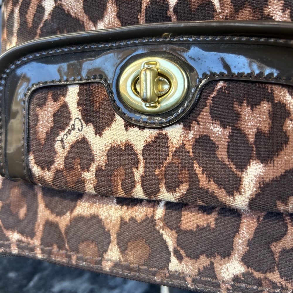 Coach Park Ocelot Print Swingpack Crossbody Bag - Picture 4 of 16